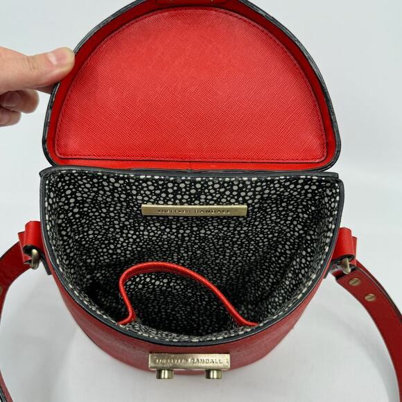 LOEFFLER RANDALL Red Leather Shooter Bag - Picture 4 of 8